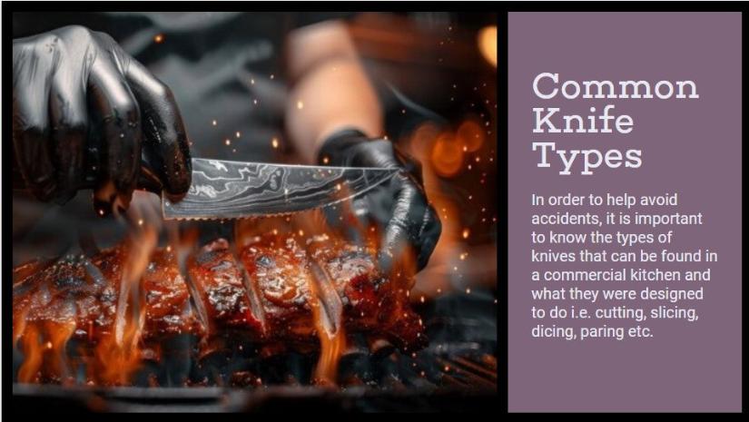 Knife Safety For Food Workers