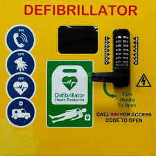 Heated Outdoor Defibrillator Cabinet with Code Lock