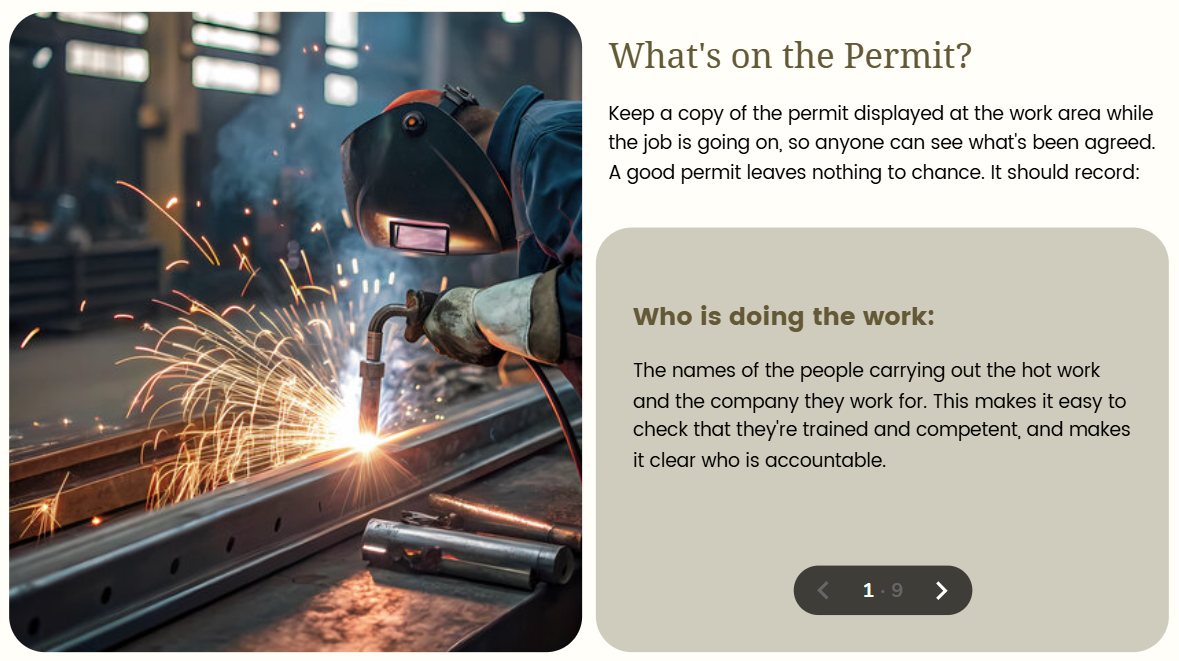 Hot Works online course on welding and cutting safety